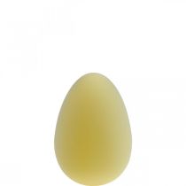 položky Dekorácia veľkonočných vajíčok vajíčko svetložlté plastové vločkované 20cm