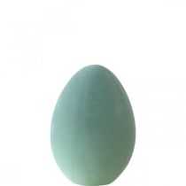 položky Veľkonočné vajíčko ozdobné vajíčko šedo-zelené plastové vločkované 20cm