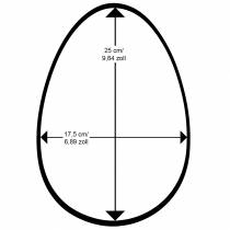 položky Veľkonočné vajíčko vločkované V25cm Farebné vajíčka Veľkonočná dekorácia
