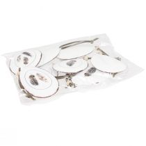 položky Veľkonočné vajíčka na zavesenie dekoračné vajíčka dekorácia na zavesenie kovová 5×7cm 8 ks