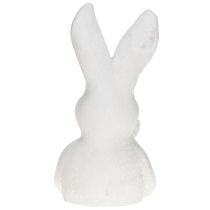 položky Figúrka veľkonočného zajačika Shabby Chic Rabbit Thinking White 11×9×20,5cm