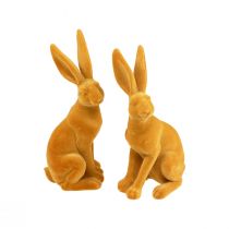 položky Veľkonočný zajačik dekoračný figúrka zajaca Veľkonočné kari žlté V12,5cm 2ks