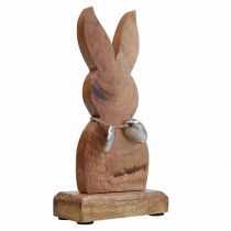 položky Veľkonočný zajačik drevo s vajíčkami kov, dekorácia na stôl Veľká noc V20,5cm