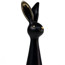 položky Veľkonočný zajačik čierne zlato Veľkonočná dekorácia zajačik Ø7cm V27,5cm