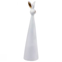 položky Veľkonočný zajačik biele zlato Veľkonočná dekorácia zajačik Ø10cm V42cm