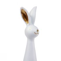 položky Veľkonočný zajačik biele zlato Veľkonočná dekorácia zajačik Ø7cm V27,5cm