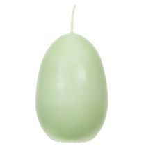 položky Veľkonočné sviečky, vajíčkové, zelené, 9 cm, 20 h, 6 kusov