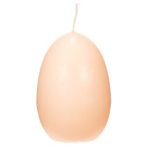 položky Veľkonočné sviečky, vajíčkové, veľkonočné sviečky v tvare vajíčka, broskyňový dizajn, Ø6cm, V9cm, 6 kusov
