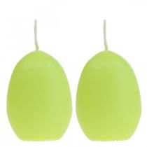 položky Veľkonočné sviečky tvar vajíčka, vaječné sviečky Veľkonočná limetka Ø4,5cm V6cm 6ks
