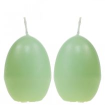 položky Veľkonočné sviečky tvar vajíčka,vaječné sviečky Veľkonočné zelené Ø4,5cm V6cm 6ks