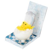položky Veľkonočná dekorácia kuriatka, ženilkové kuriatko vo vani, žlté, 9 cm