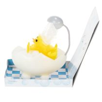položky Veľkonočná dekorácia kuriatka, ženilkové kuriatko vo vani, žlté, 9 cm