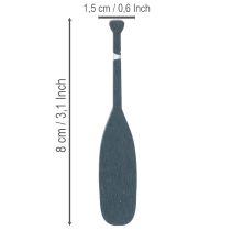 položky Miniatúrna dekorácia pádla pre námornícku výzdobu, 8 cm, 18 kusov