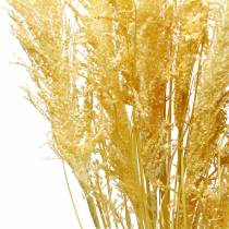 položky Pampas Grass Yellow Umelá okrasná tráva Suché kvety 3ks
