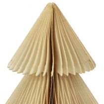 položky Papier Vianočný stromček papier Vianočný stromček krémovo zlatý V30cm
