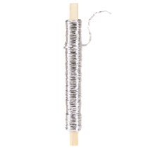 položky Papierová šnúra omotaná drôtom Ø0,8mm 22m strieborná