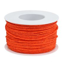 položky Papierová šnúra omotaná drôtom Ø2mm 100m oranžová