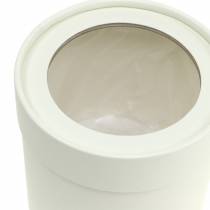 položky Kvetinová krabička okrúhla kartónová krémová Ø10/12cm sada 2 ks