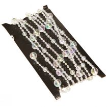 položky Perlový náhrdelník s perlovou stuhou, perlový girlandový lesk 270 cm × 2 ks