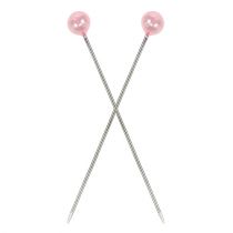 položky Špendlíky s perlovou hlavičkou ružové Ø4mm 4cm 150p