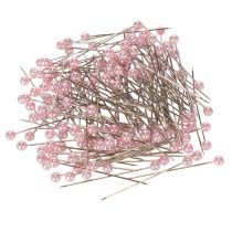 Článok Ihly s perleťovou hlavičkou ružové Ø4mm 4cm 150 ks