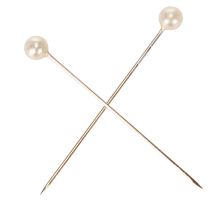 Článok Špendlíky s perlovou hlavičkou Ø4mm 40mm šampanské