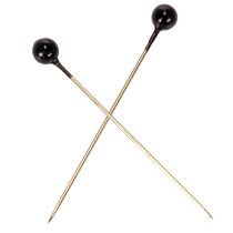 Článok Kvetinské špendlíky s čiernymi perleťovými hlavičkami, Ø4mm, 40mm, 150 kusov