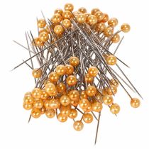 Článok Ihlice s perlovou hlavou Ø6mm 65mm oranžové