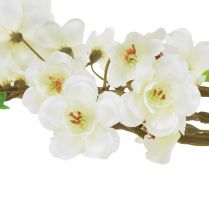 položky Umelý konárik broskyňového kvetu krémovej farby 69cm