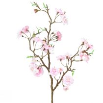 Konár z broskyňového kvetu umelý ružový 69cm