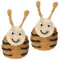 položky Kvetináč v tvare včely ako dekoratívny kvetináč pre hravý interiérový dizajn, jar a leto, 24 cm, 2 kusy