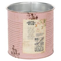 položky Kvetináč, antická ruža, dekoratívna kovová krabička, vintage, Ø15,5 cm V15 cm