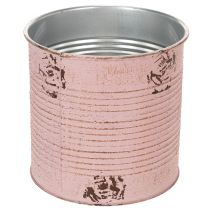 položky Kvetináč, antická ruža, dekoratívna kovová krabička, vintage, Ø15,5 cm V15 cm