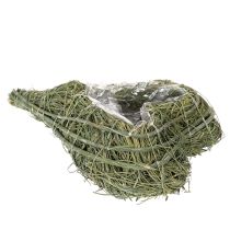položky Rastlinné srdiečko z prírodného materiálu s fóliovou vložkou, 22 cm, 2 kusy