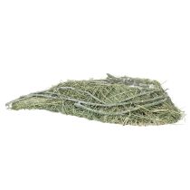 položky Miska v tvare srdca z prírodnej trávy s fóliou na výsadbu, 38 cm