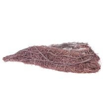 položky Miska v tvare srdca z vetvičiek s fóliovou vložkou, 37 cm