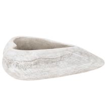 položky Dekoratívna miska v tvare srdca, sivá; malý kvetináč v tvare srdca, 19 cm