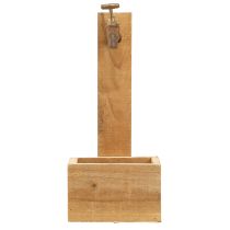 položky Kvetináč Drevené koryto fontány Optic Natural Rust L15,5cm