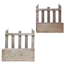 položky Kvetináč Drevený mini kvetináč L22/25 cm Sada 2 ks