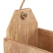 položky Kvetináč z prírodného dreva juta s rukoväťou 35x16x21,5cm
