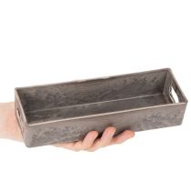 položky Kompaktný obdĺžnikový podnos, všestranné využitie na dekoráciu a výsadbu, 23 cm