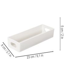 položky Obdĺžnikový podnos s úchytkami na odkladanie a dekoráciu stola, 32 cm