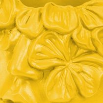 položky Polyresinový kvetináč na hlavu rastliny žltý 13,5×13×14cm