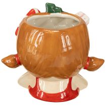 položky Vianočný keramický kvetináč pre dievčatá, výška 17 cm