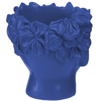 Článok Plant Head Polyresin Bust Planter Blue 13,5×13×14cm