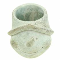 položky Cachepot rastlina hlava snehuliaka Ø11cm V11,5cm 2ks