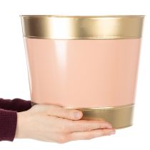 položky Kovový kvetináč/kvetináč/kvetináč, Ø26cm V22cm, 4 kusy
