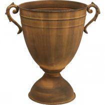 Článok Hrnček na rastliny hrdzavý vzhľad váza kovová Ø22,5 cm V32,5 cm