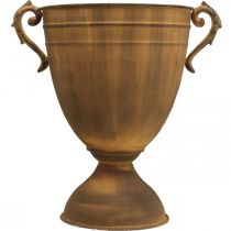 Článok Hrnček na rastliny hrdzavý vzhľad váza kovová Ø22,5 cm V32,5 cm
