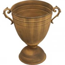 Článok Hrnček na rastliny hrdzavý vzhľad váza kovová Ø22,5 cm V32,5 cm